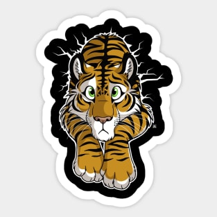 STUCK Tiger Sticker